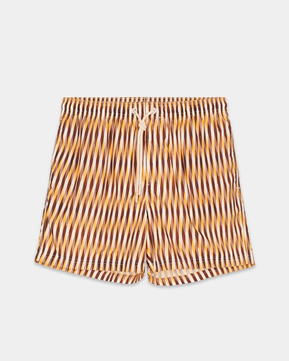 Mosso Sunwear Intersect Wave boxer mare ocra multilinea