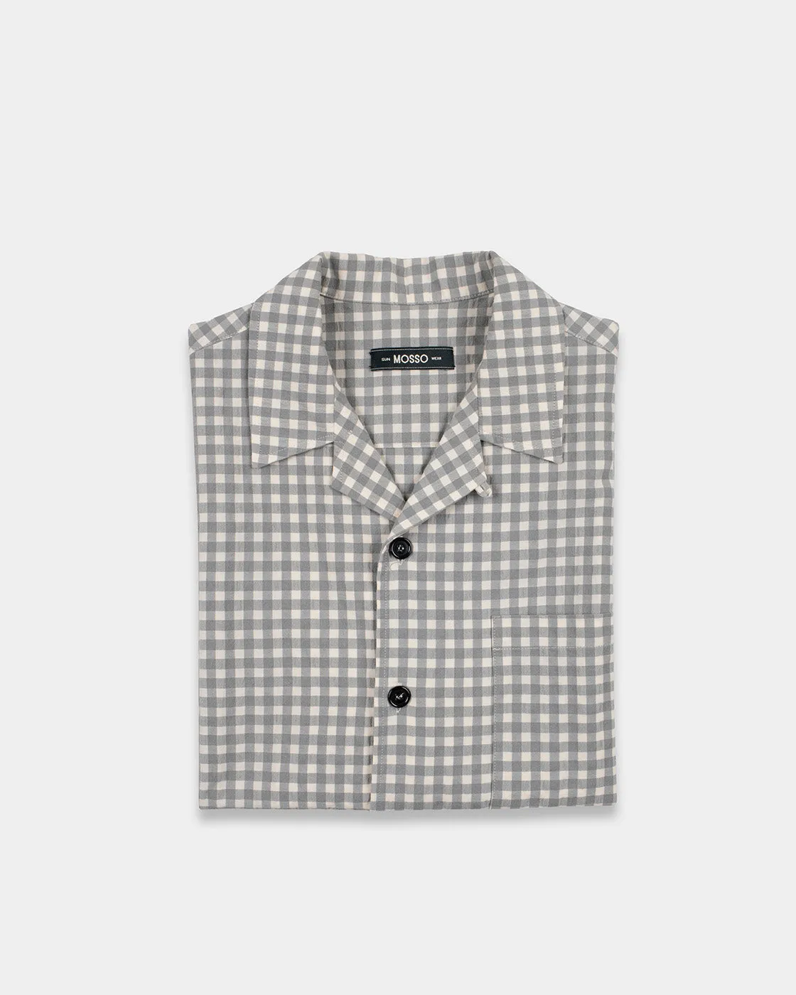 Mosso Sunwear camicia vichy grigia seersucker traspirante