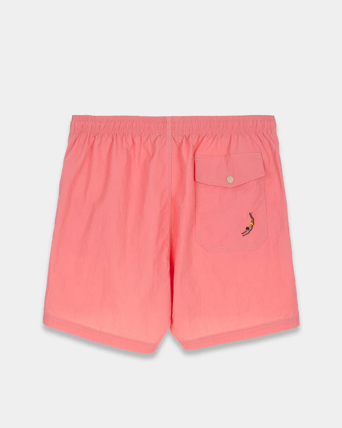 Mosso Sunwear costume boxer rosa cuciture contrasto