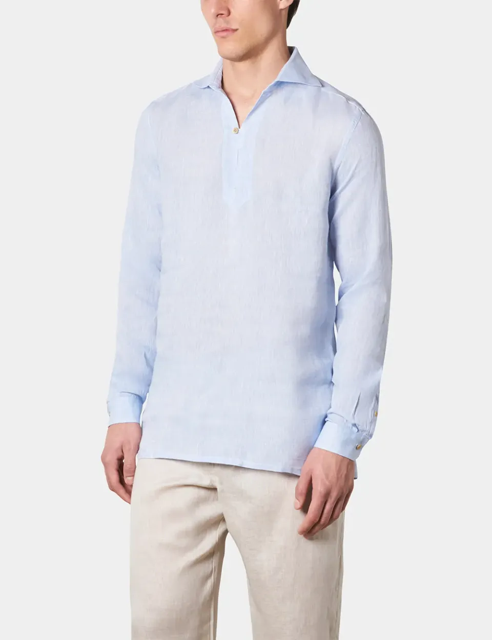 Ripa Ripa Capri Celeste camicia lino celeste