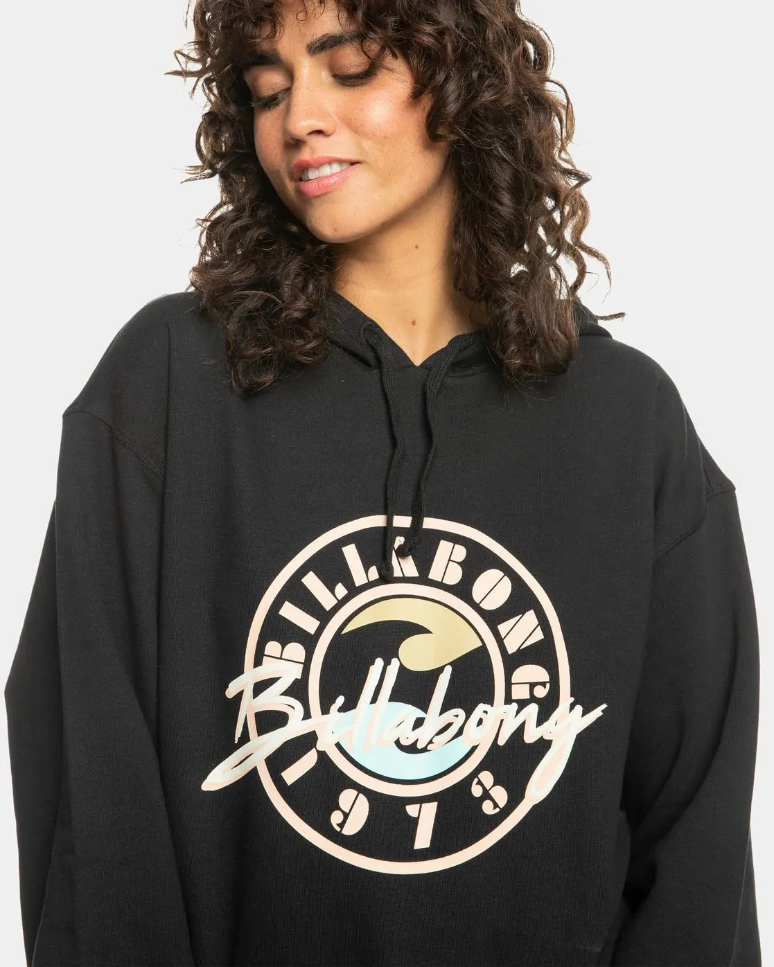 Billabong Del Mar Hoodie felpa donna S misto cotone