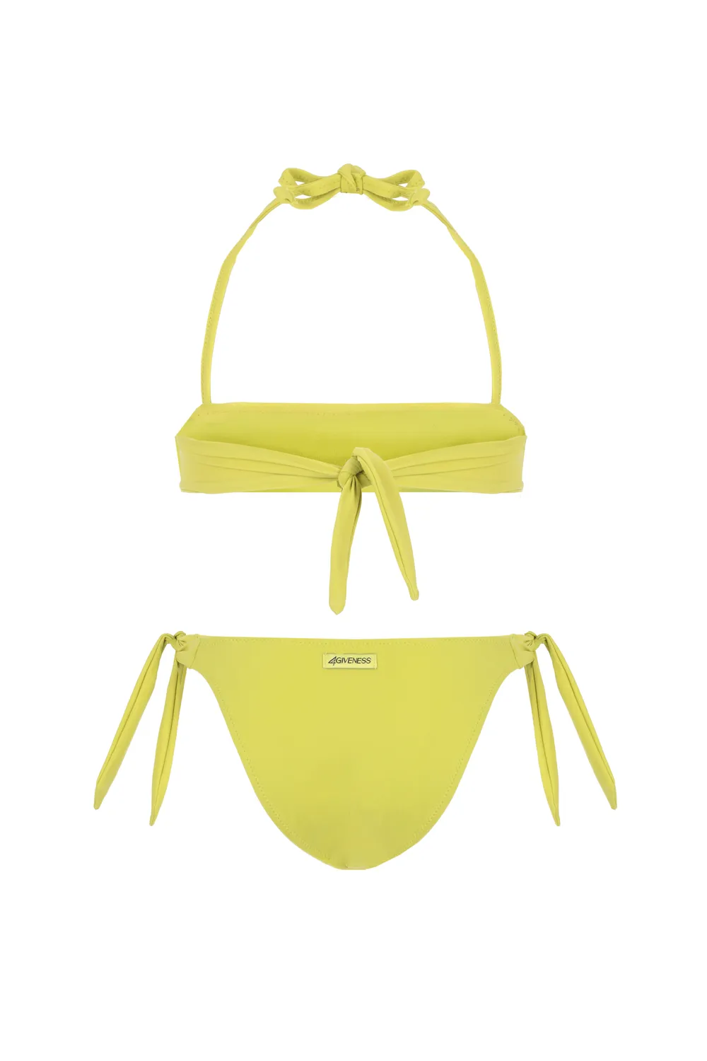 4 Giveness Bikini Top Slip Fiocchi costume bimba verde 4