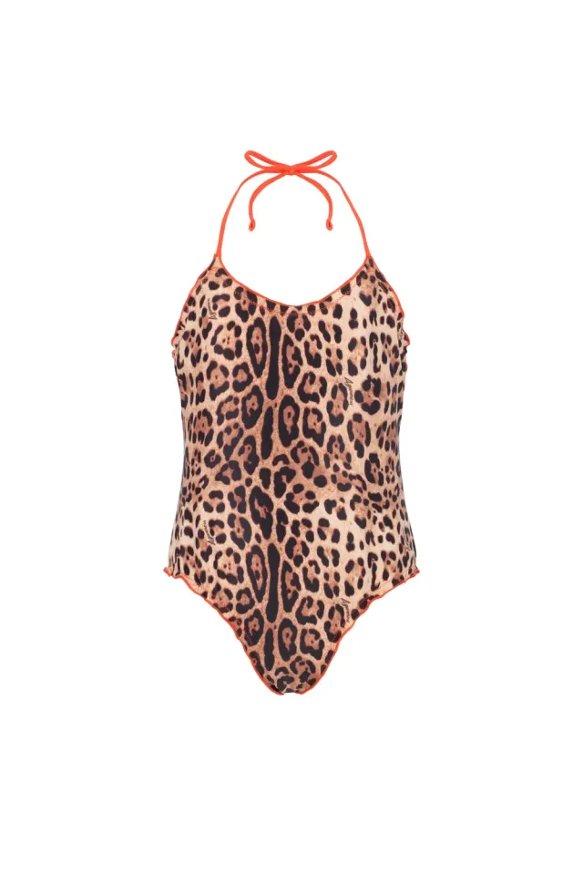 4 Giveness Sbambolato costume intero bimba monokini leggero