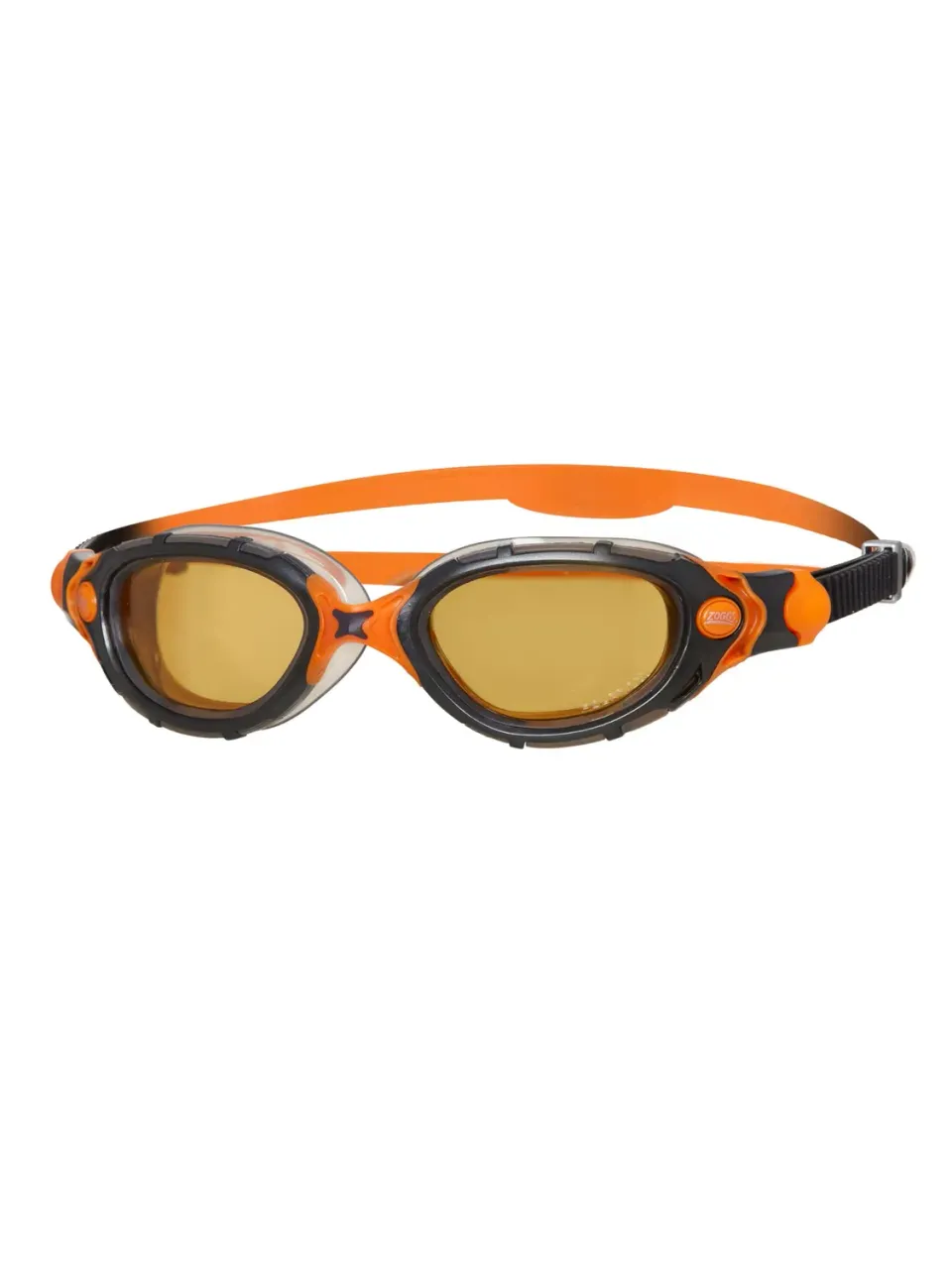 Zoggs Predator Flex occhialini polarizzati nero arancio