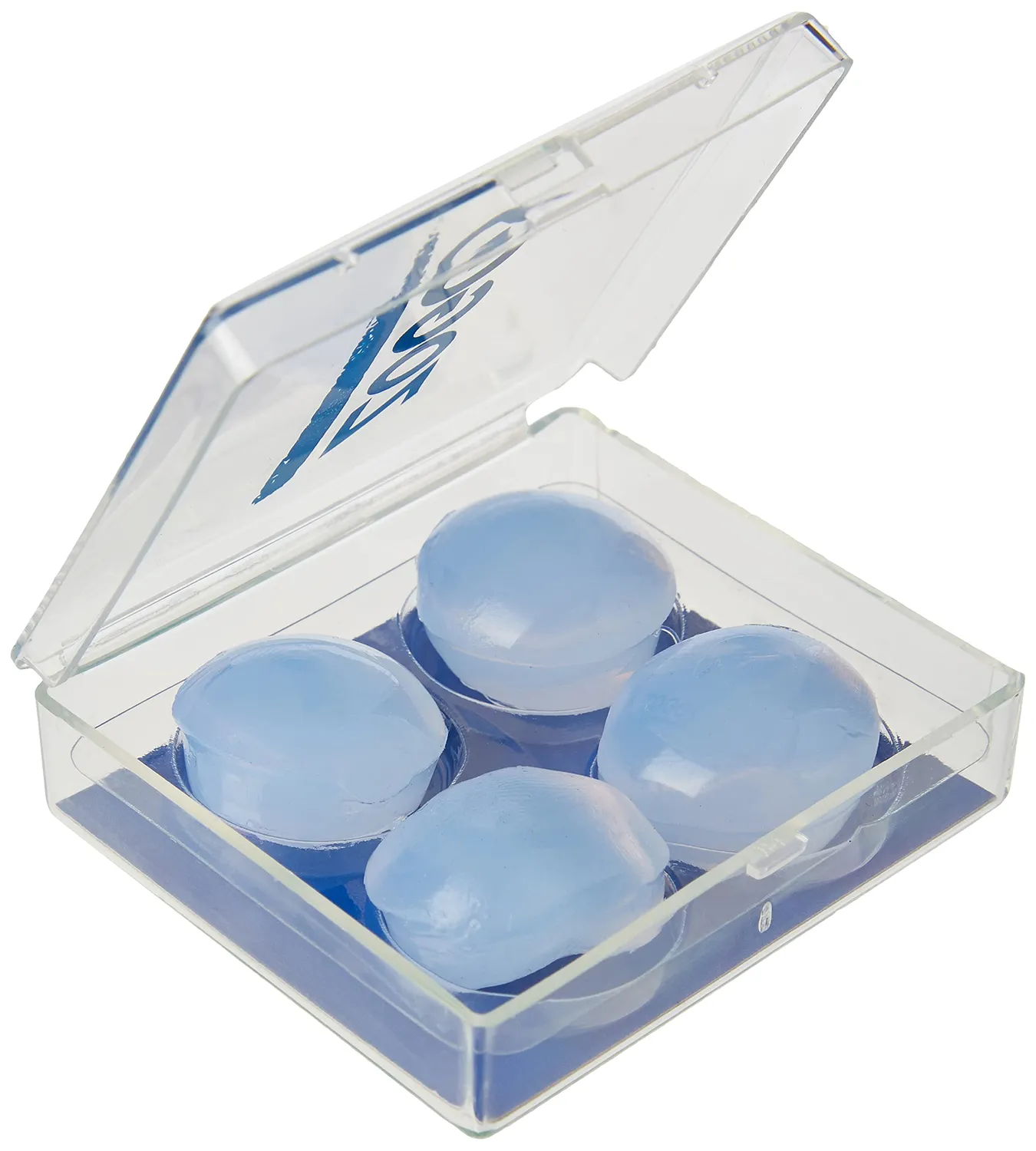 Zoggs tappi orecchie nuoto silicone 4 pezzi trasparenti