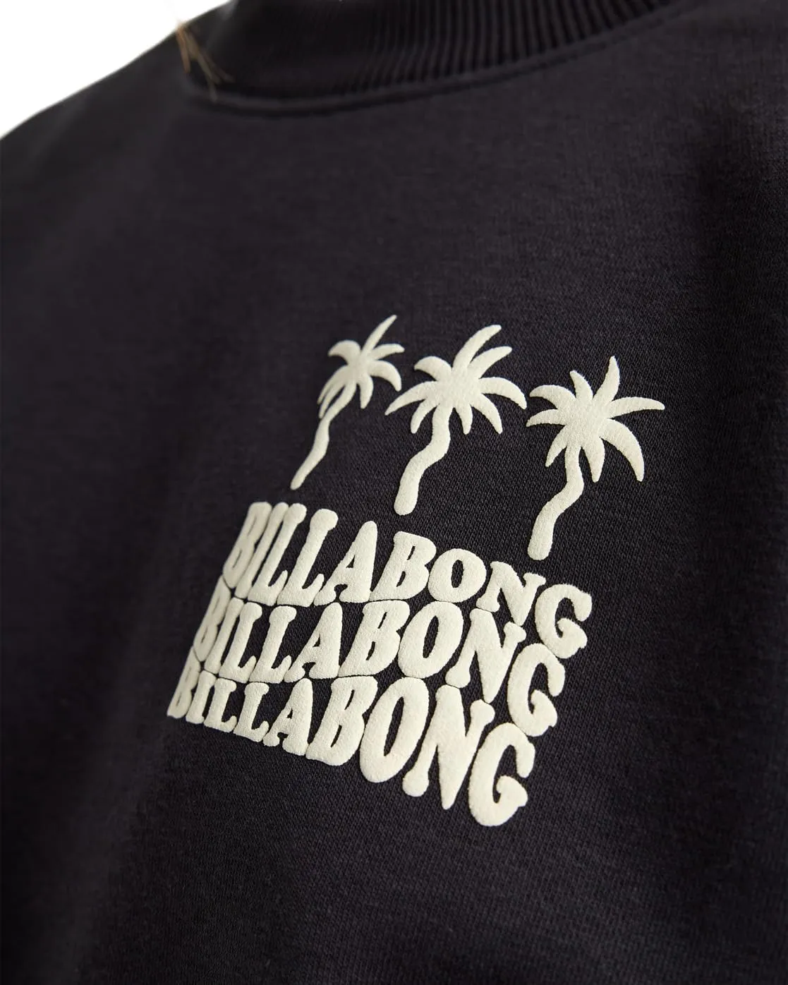 Billabong Family Tree felpa donna girocollo pile riciclato