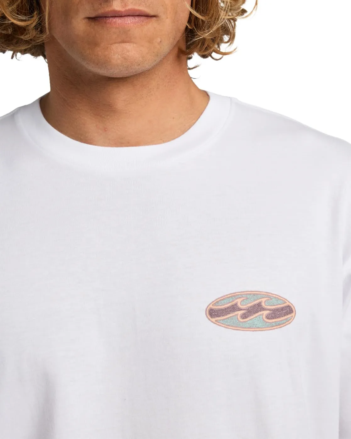 Billabong Crayon Wave t-shirt uomo bianca taglia L