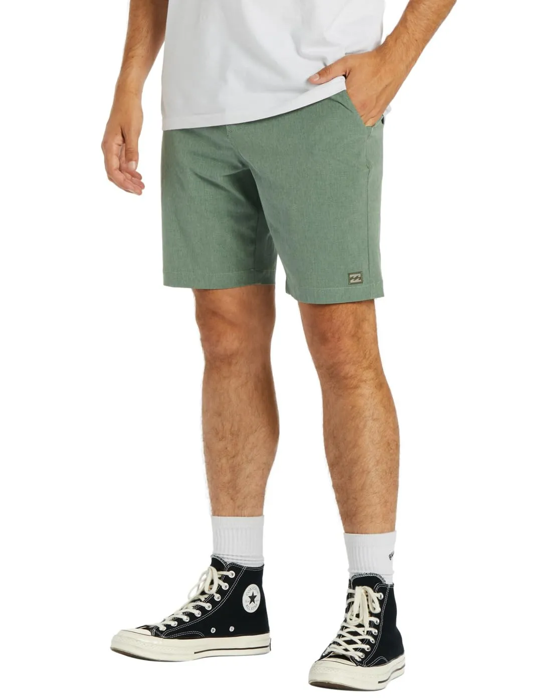 Billabong Crossfire Mid boardshort uomo Sage stretch