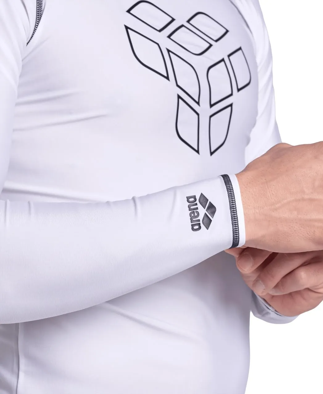 Arena Rash Vest L/S Graphic Lycra Uomo Manica Lunga