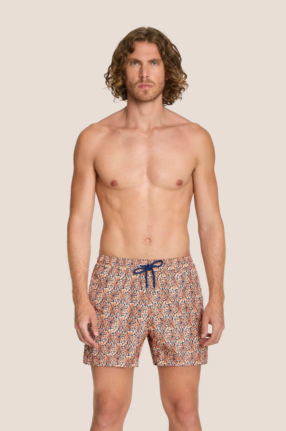 4 Giveness Flower short mare uomo bianco floreale