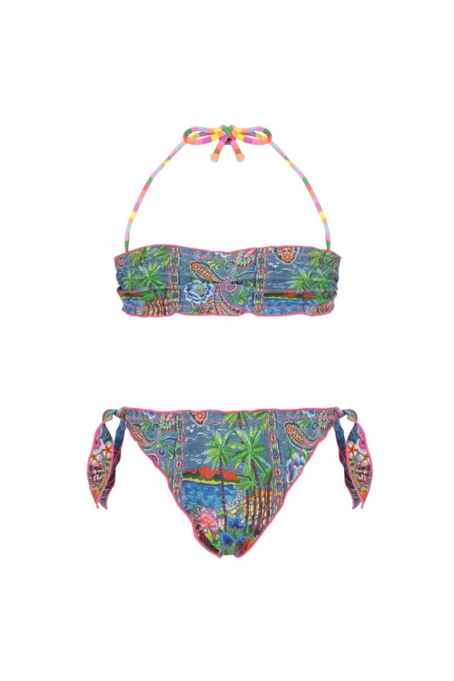 4 Giveness Bikini Fascia Bimba Slip Nodi Smambolato