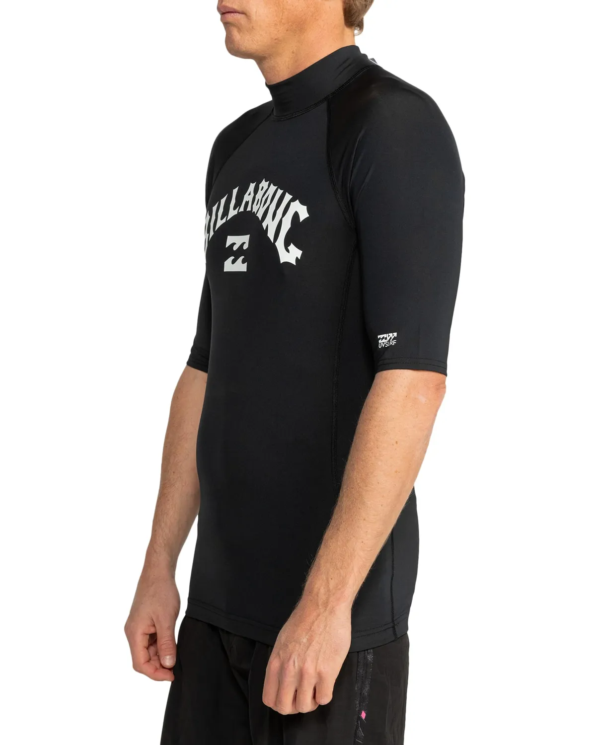 Billabong Logo Surf SS lycra uomo nera UPF 50+