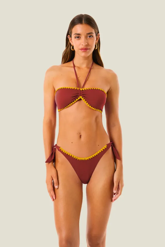 4Giveness Fascia Color Croche bikini a fascia terra crochet