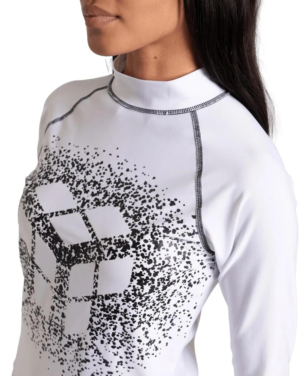 Arena Rash Vest L/S Graphic rash guard donna M UPF 40+