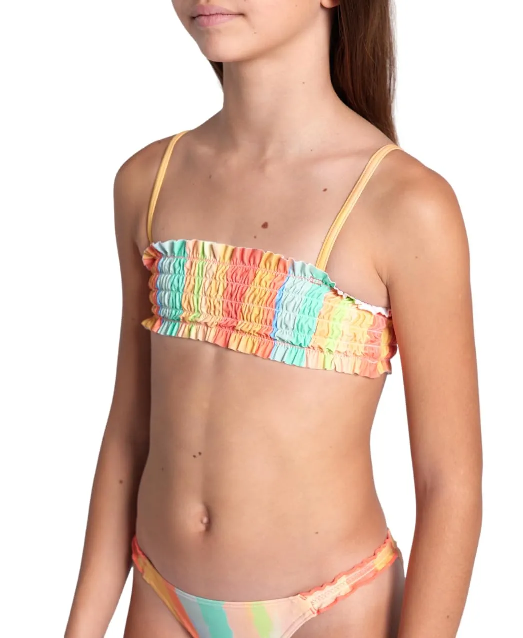 Arena Water Print Bandeau bikini bambina 8-9 anni asciugatura rapida