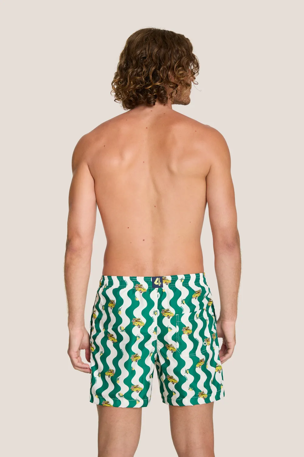 4Giveness Capri Short Mare Uomo Tinta Unita Blu