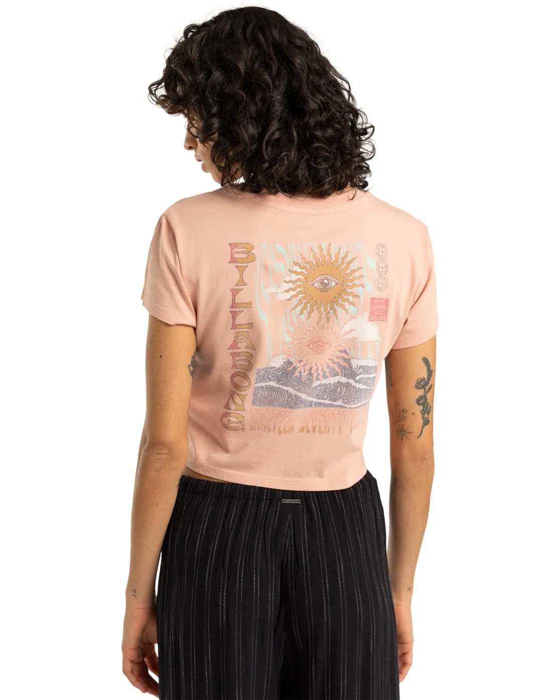 Billabong Vibes Around t-shirt donna L cotone bianca