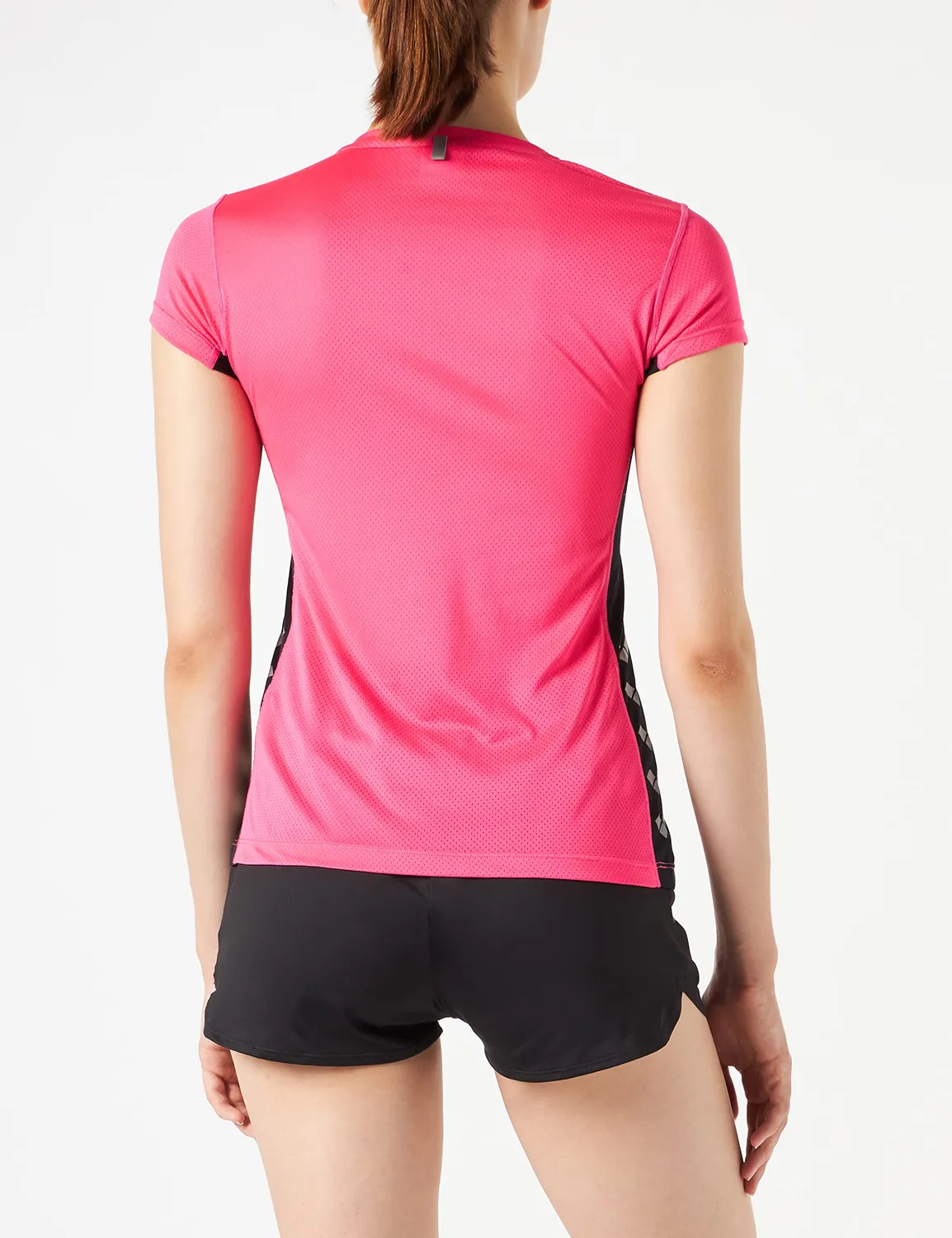 Arena Run Mesh Solid maglietta running donna manica corta