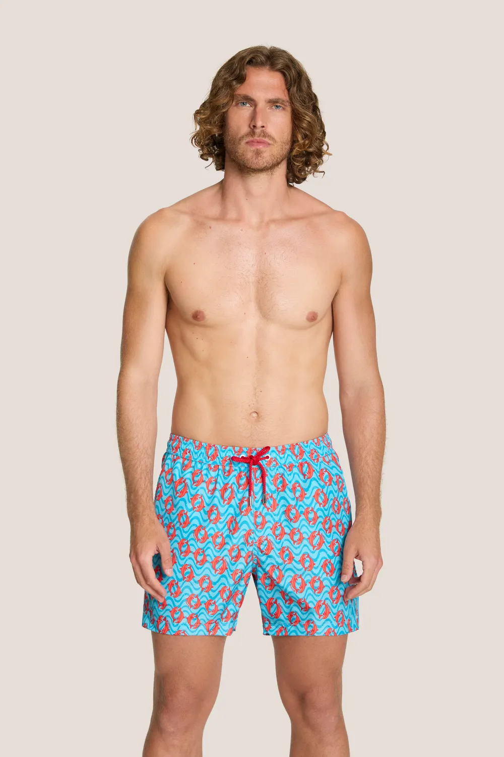 4 Giveness Dolphins short mare uomo corto rosso