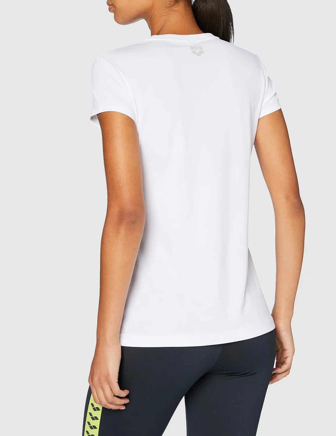 Arena Gym Logo maglietta donna bianco riga iridescente XS