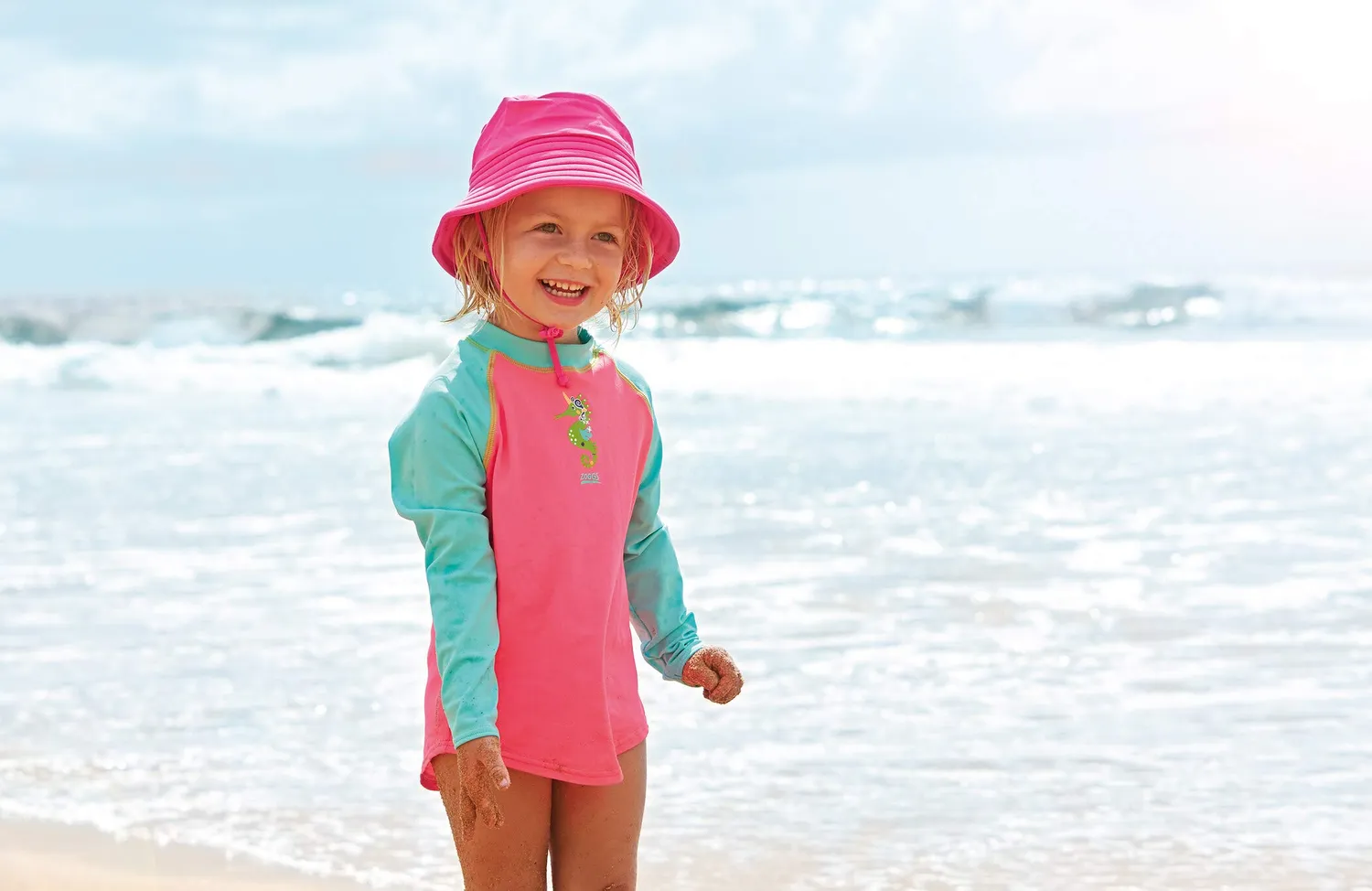 Zoggs Sea Unicorn Long Sleeve Sun Top maglietta mare UPF50+
