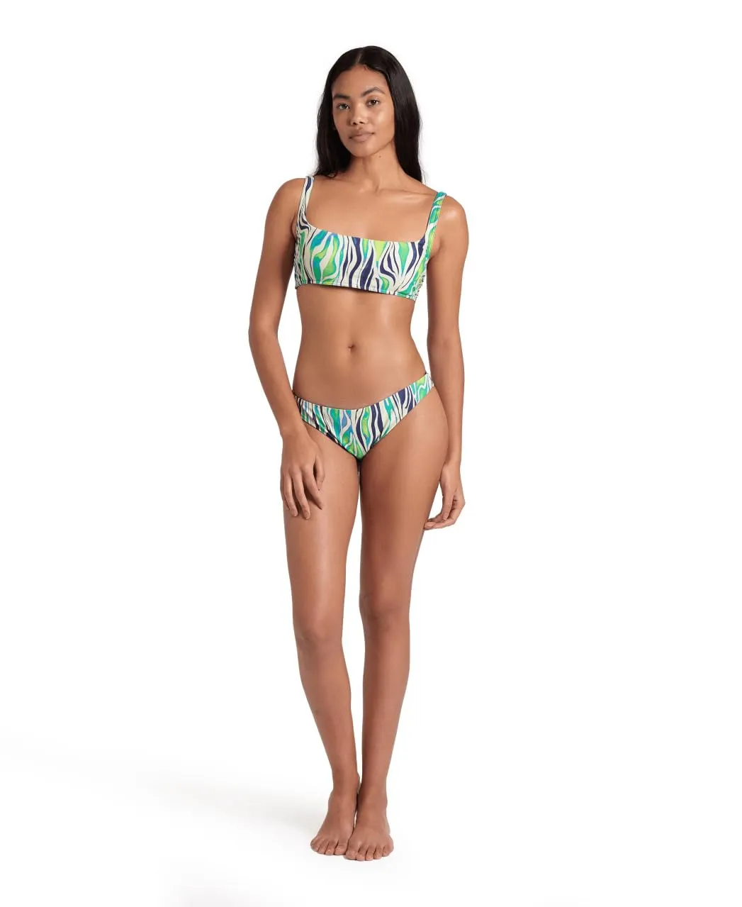 Arena Water Print bikini bralette coppe removibili