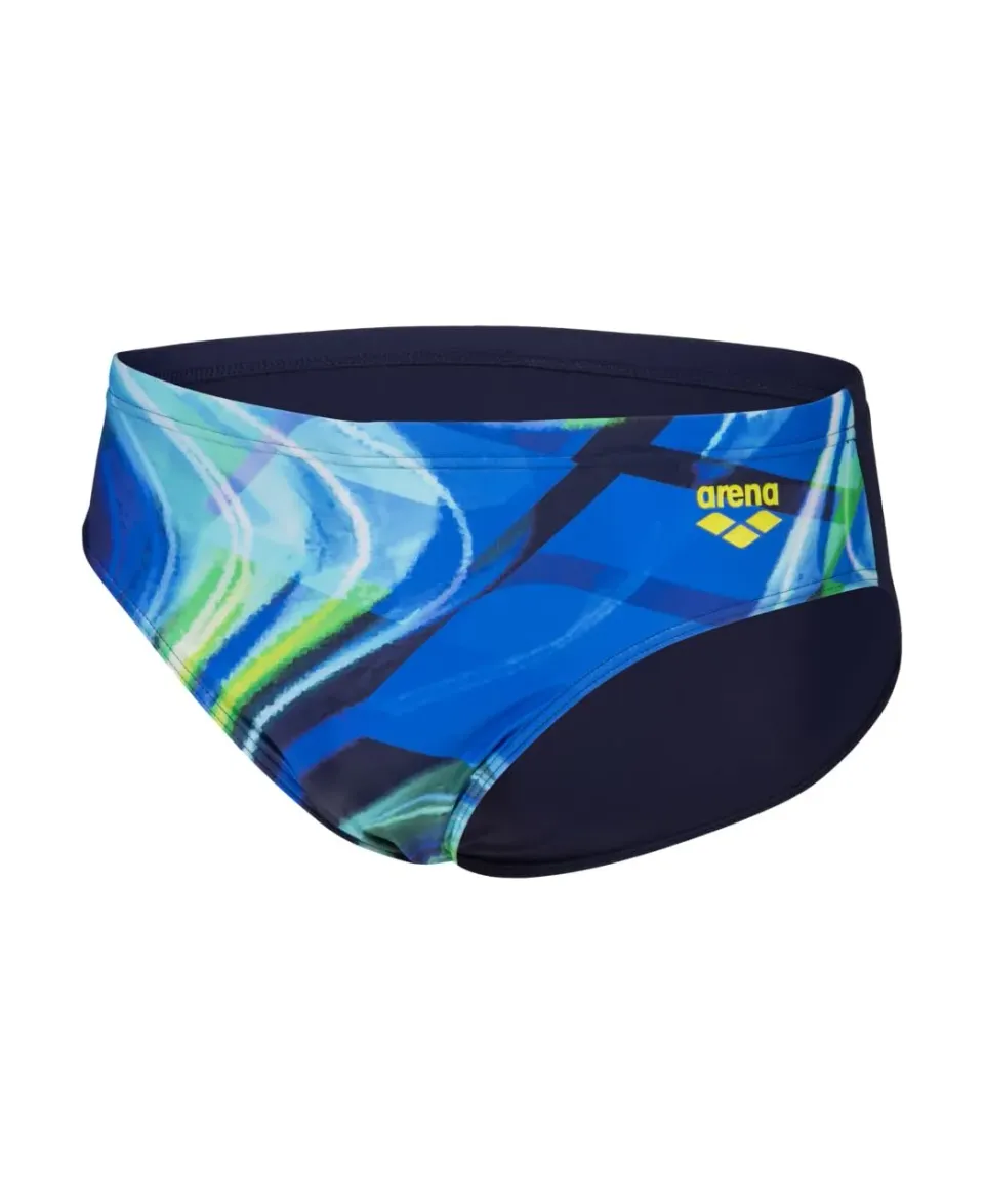 Arena Visual Waves slip uomo costume piscina 7cm