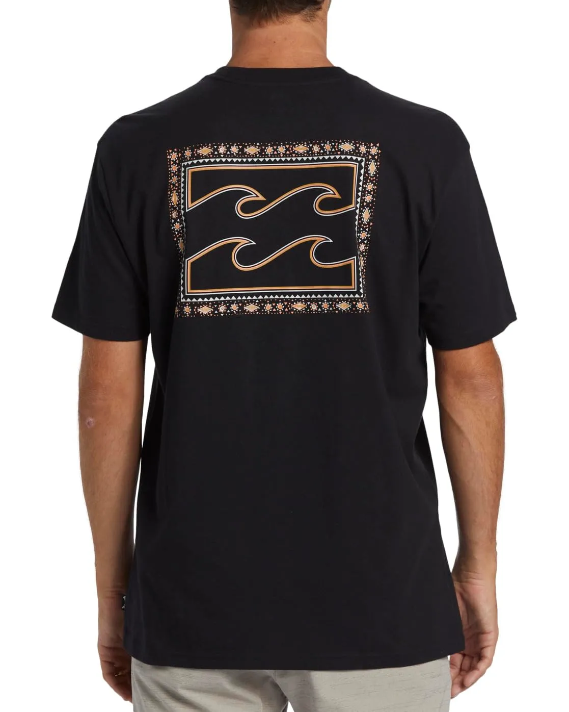 Billabong Crayon Wave SS t-shirt uomo Nero grafica mare