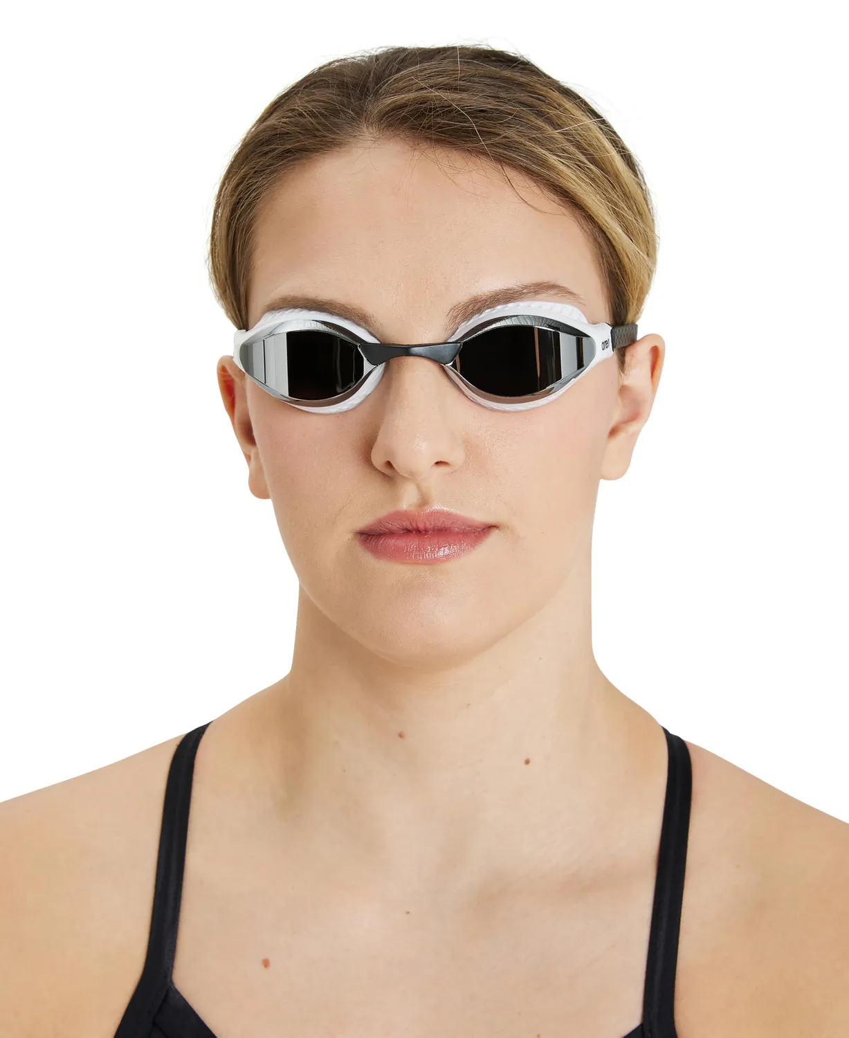 Arena Airspeed Mirror occhialini nuoto argento-bianco