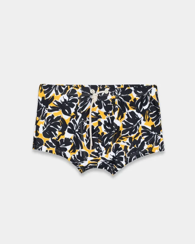 Mosso Sunwear Foliage Slip Boxer Nero Protezione UV