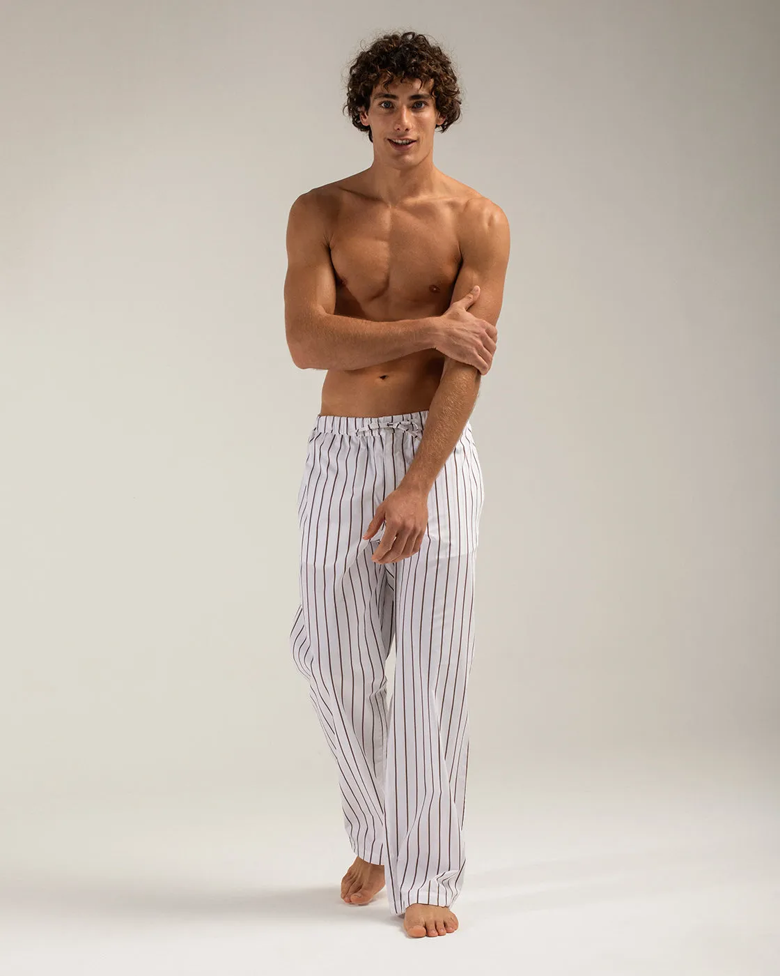 Mosso Sunwear Sun Stripes pantalone cotone marrone