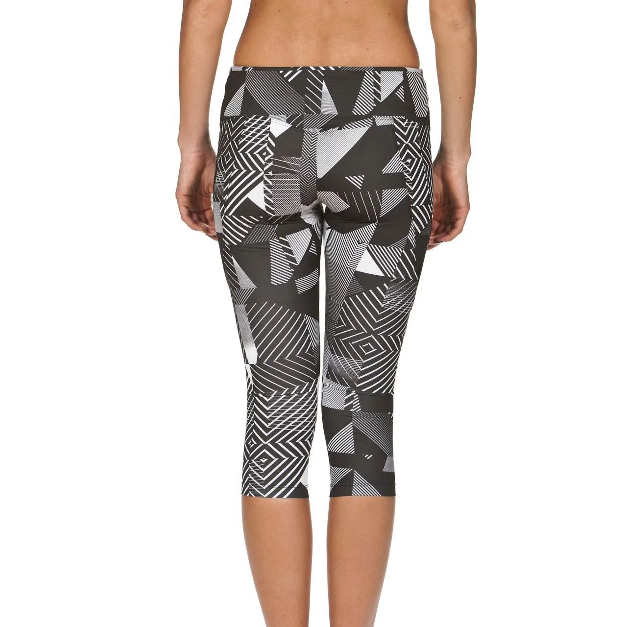 Arena Gym Leggings 3/4 Donna Glitch elasticizzati
