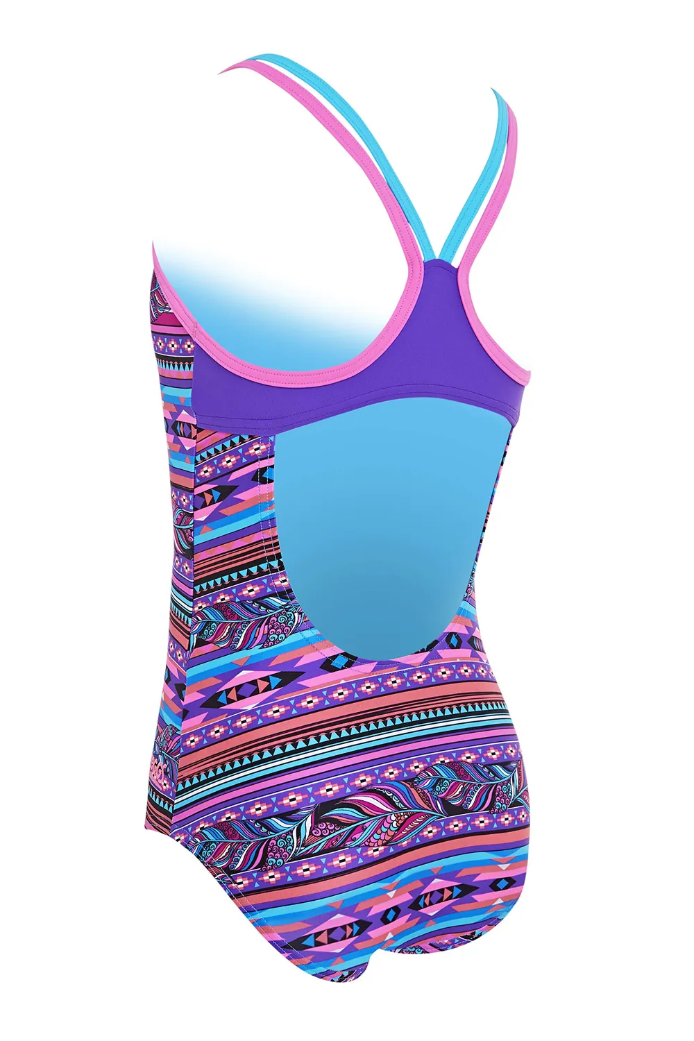 Zoggs Aztec Plume Duoback Costume Intero Donna Ecolast
