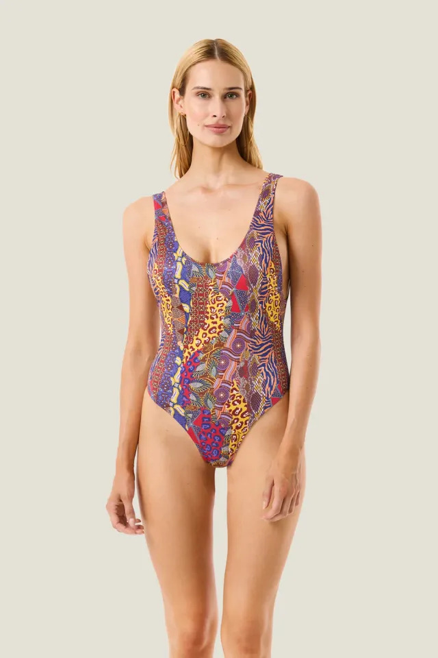 4 Giveness Congo costume intero patchwork etnico