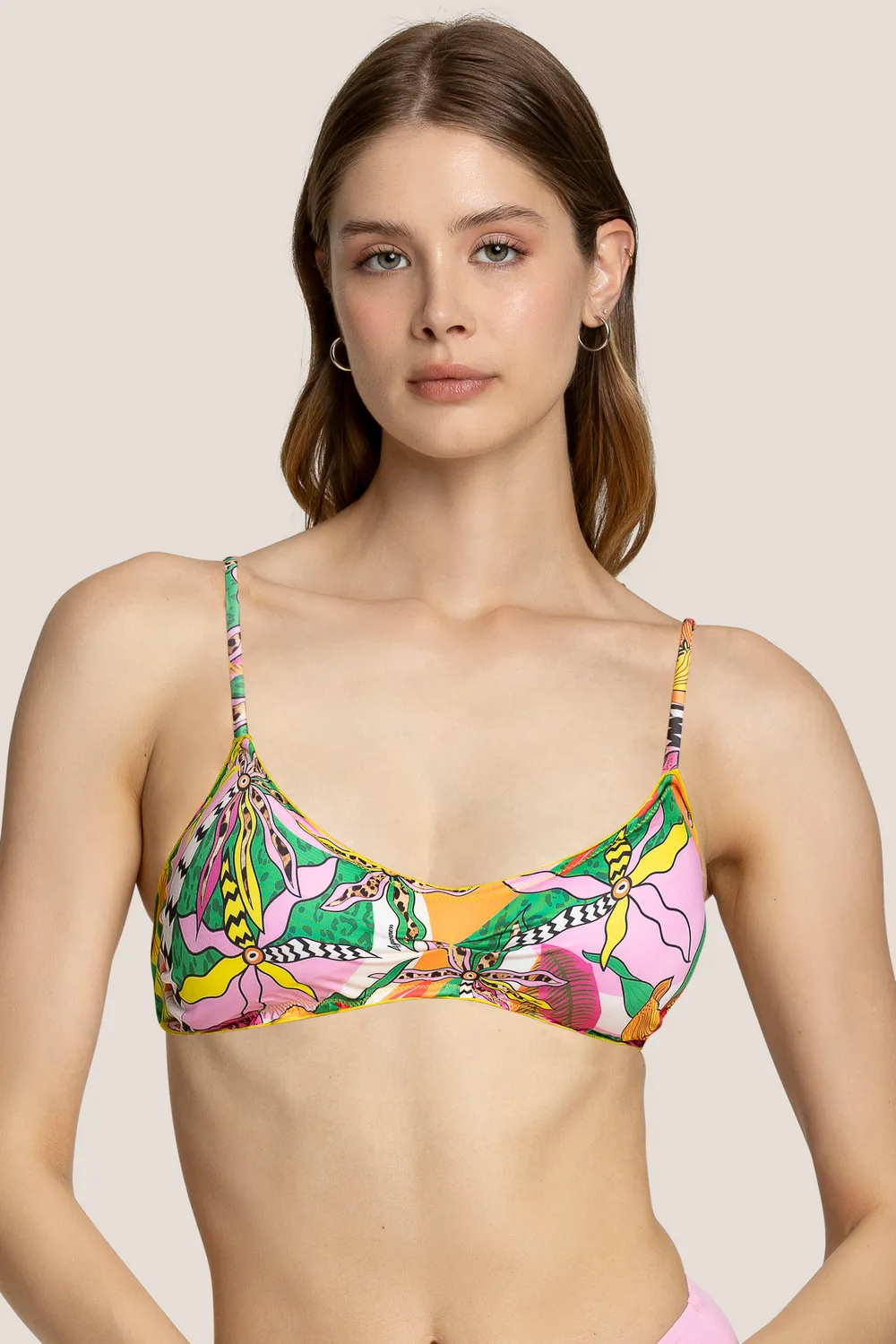 4 Giveness Fasano Feel top bikini stampa flower