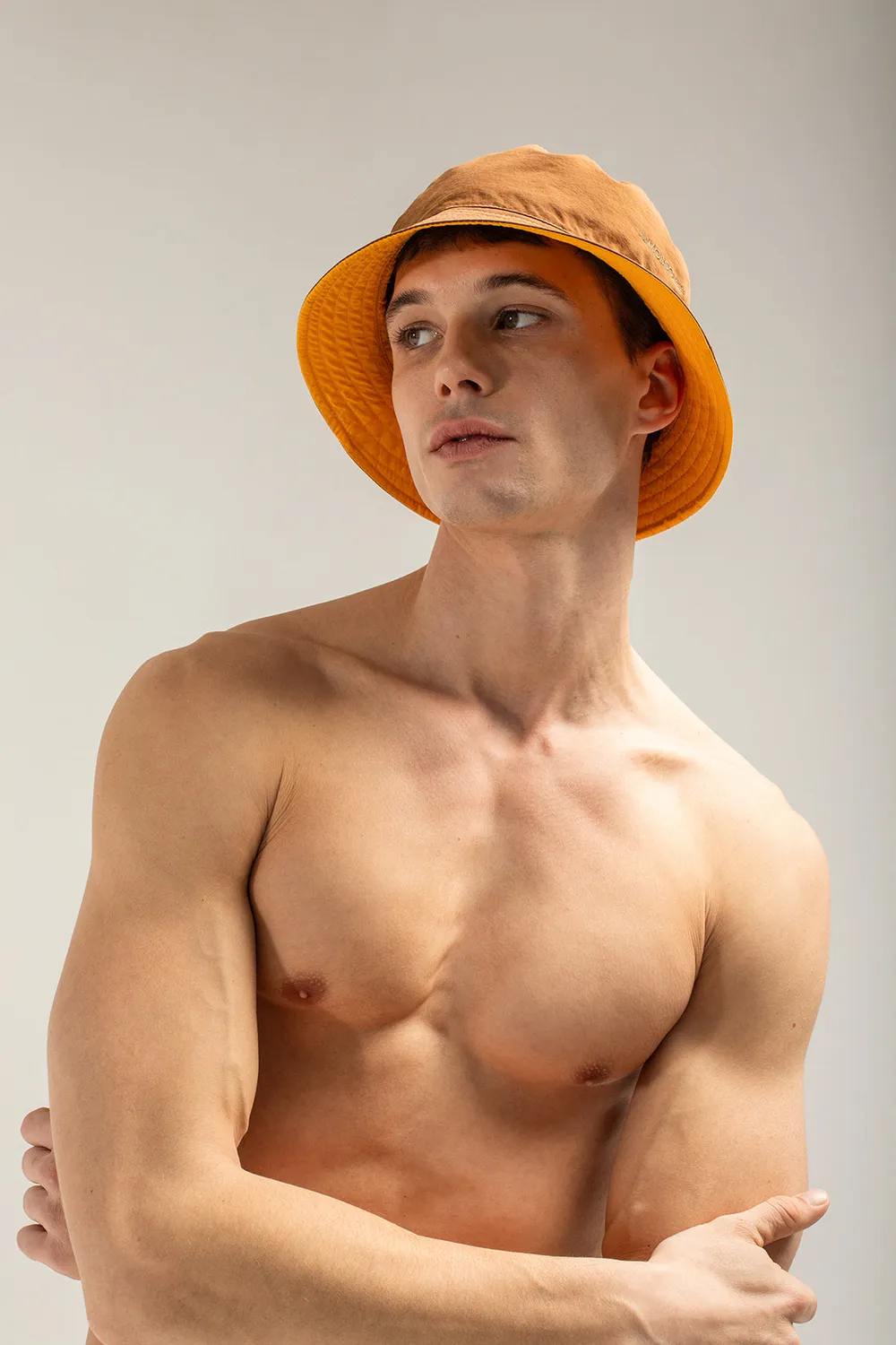 Mosso Sunwear Bucket cappello reversibile marrone ocra