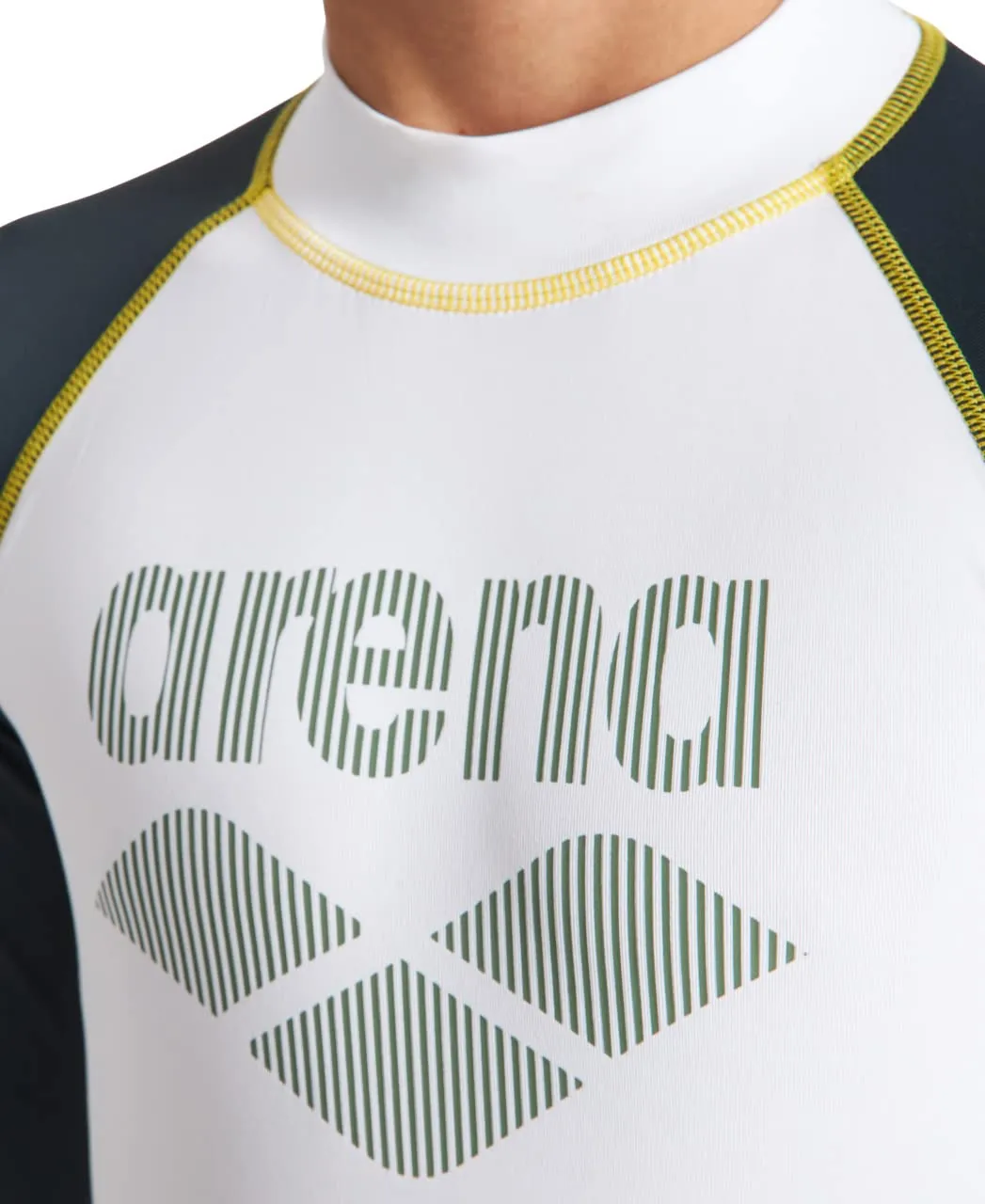 Arena Rash Vest ML Bambino 8-9 Bianco Protezione UV Mare