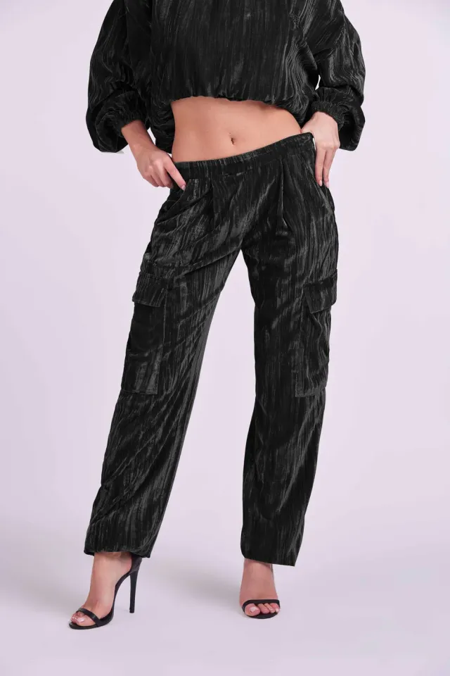 4 Giveness 4GVS pantaloni cargo grigio tasche