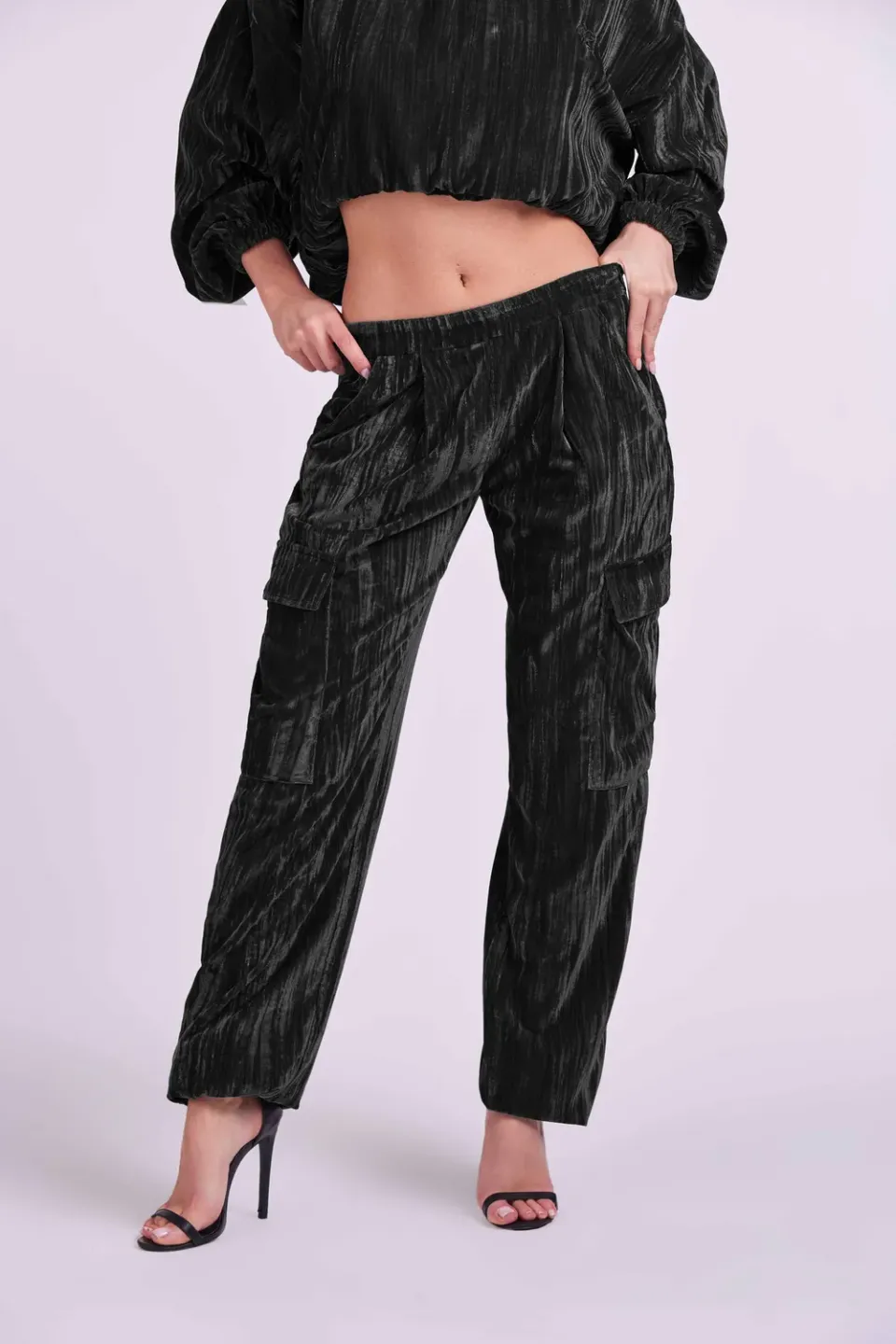 4 Giveness 4GVS pantaloni cargo grigio tasche