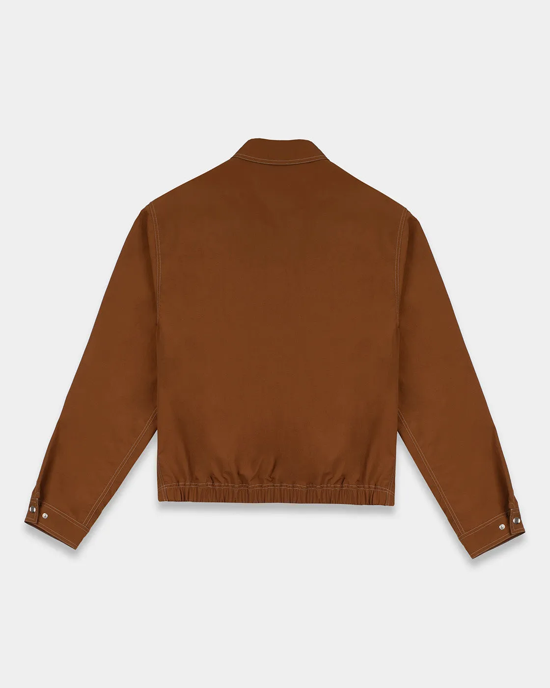 Mosso Sunwear Brown Boxy Fit giacca marrone tessuto tecnico