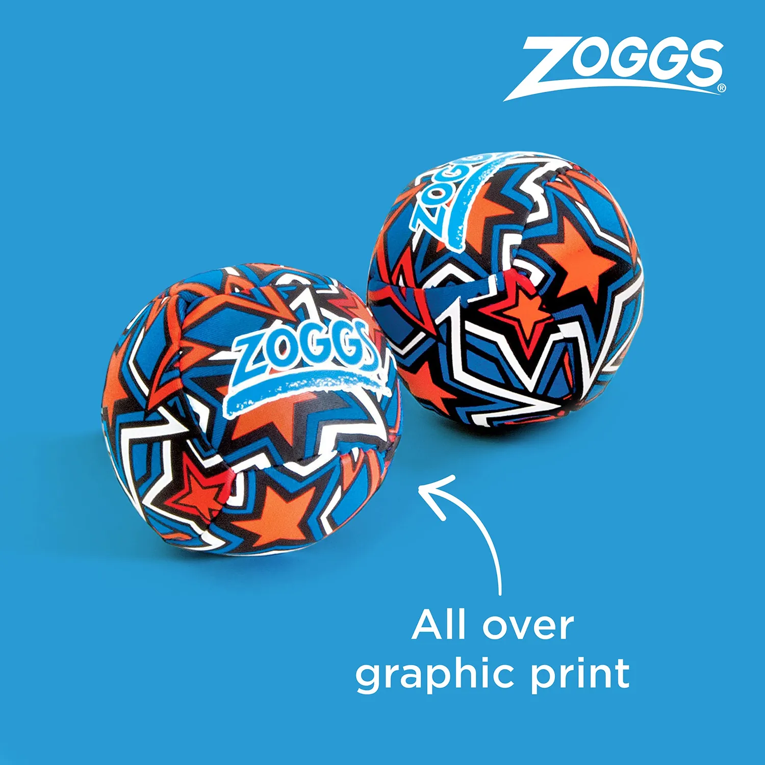 Zoggs Splash Ball set 2 palline piscina bambini neoprene