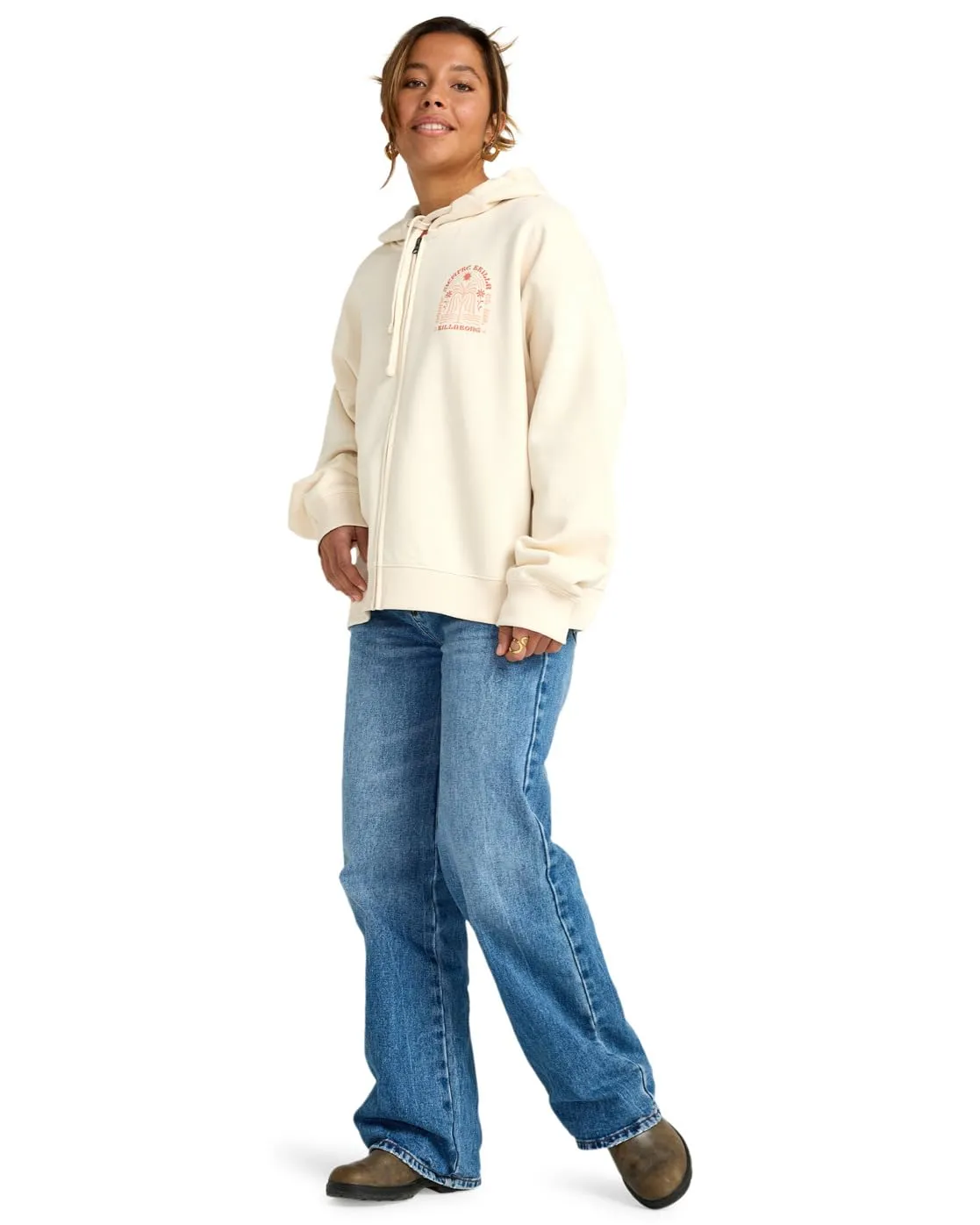 Billabong El Sol felpa donna girocollo con stampa
