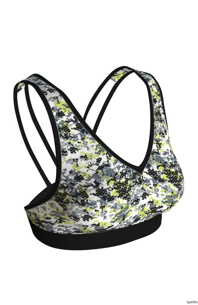 Arena Gym V-Neck reggiseno sportivo scollo a V donna