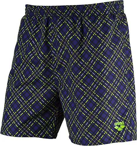 Arena Printed Check 2 Boxer Uomo 41,5 cm poliestere rapido