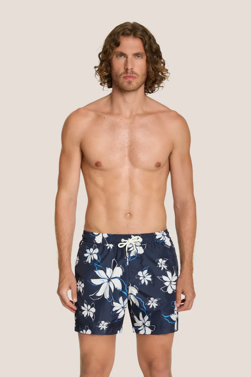 4 Giveness Hawaii short mare uomo blu tasca e coulisse