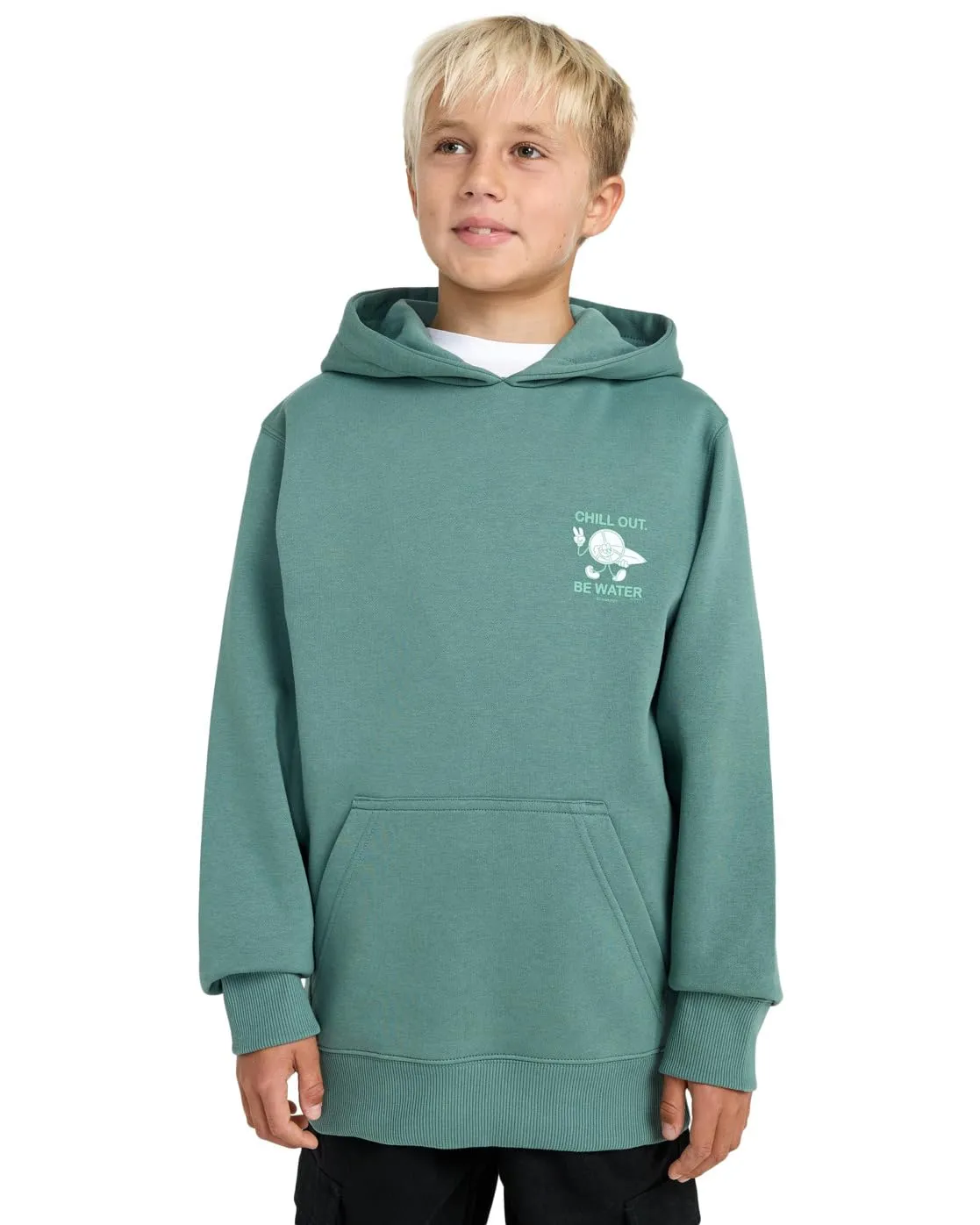 Billabong Foundation Po Kids felpa bambino 12 anni blu ardesia pile