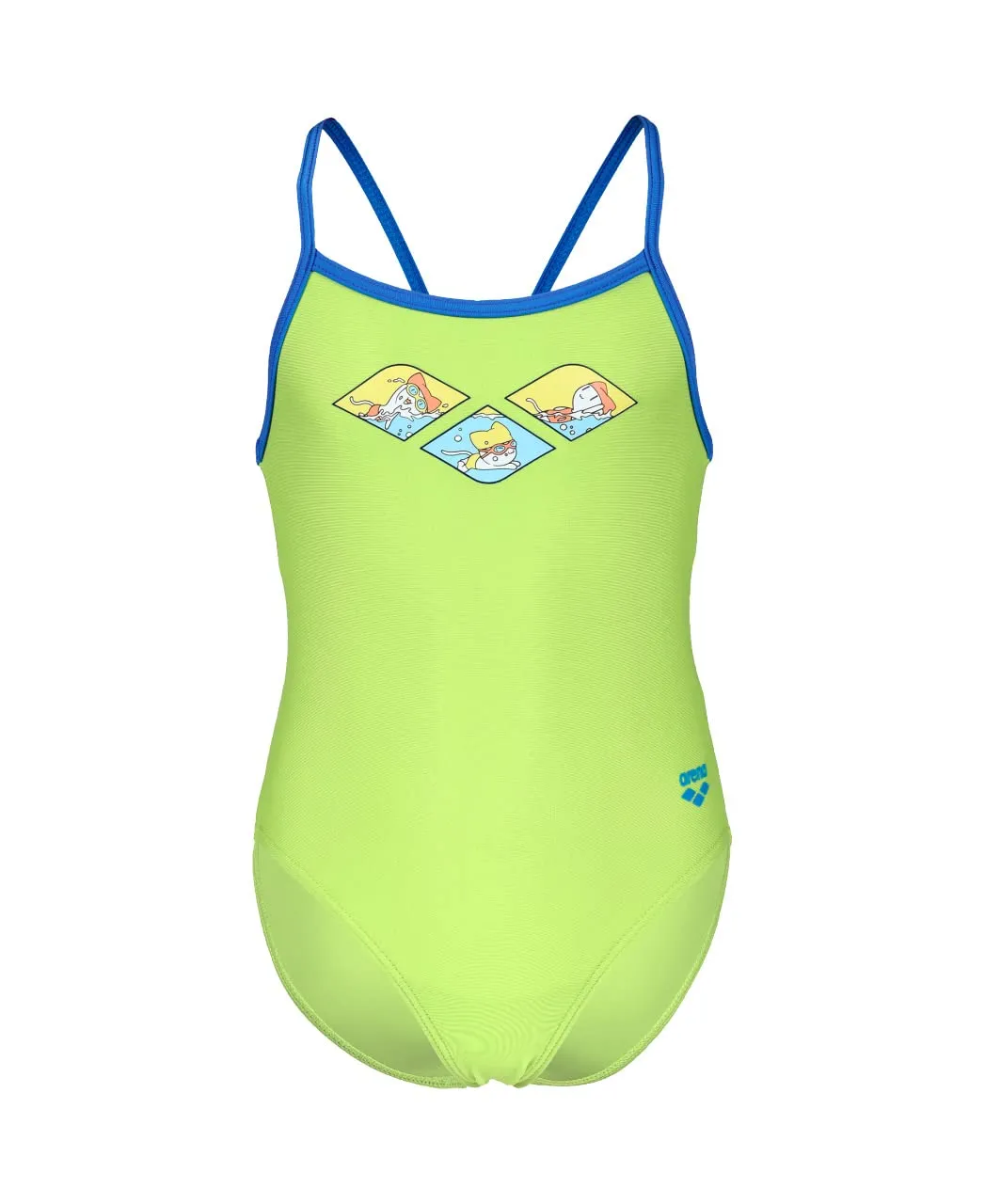 Arena Training Intero Bambina Turchese Freak Rose