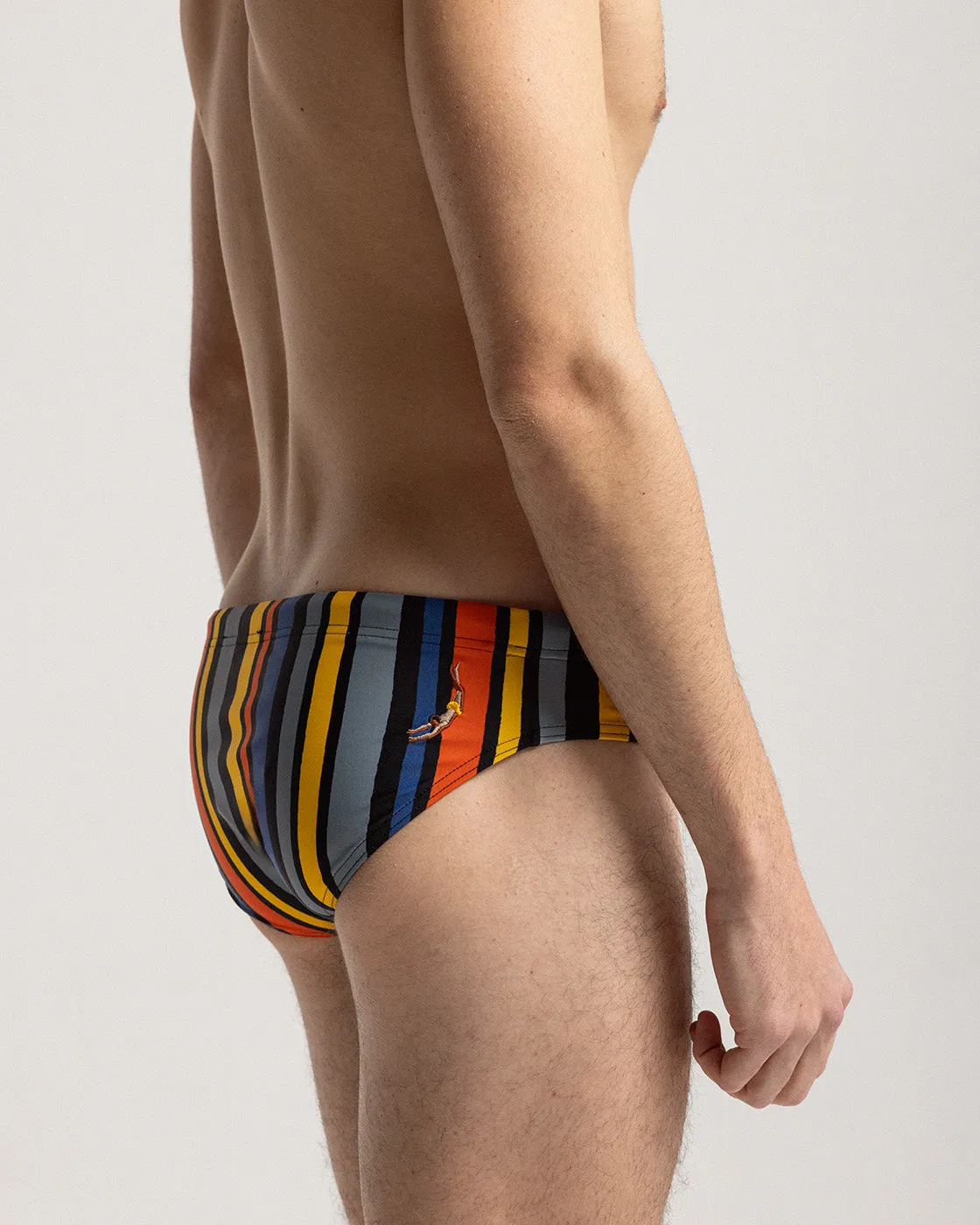 Mosso Sunwear Baiadera slip costume multicolor a righe