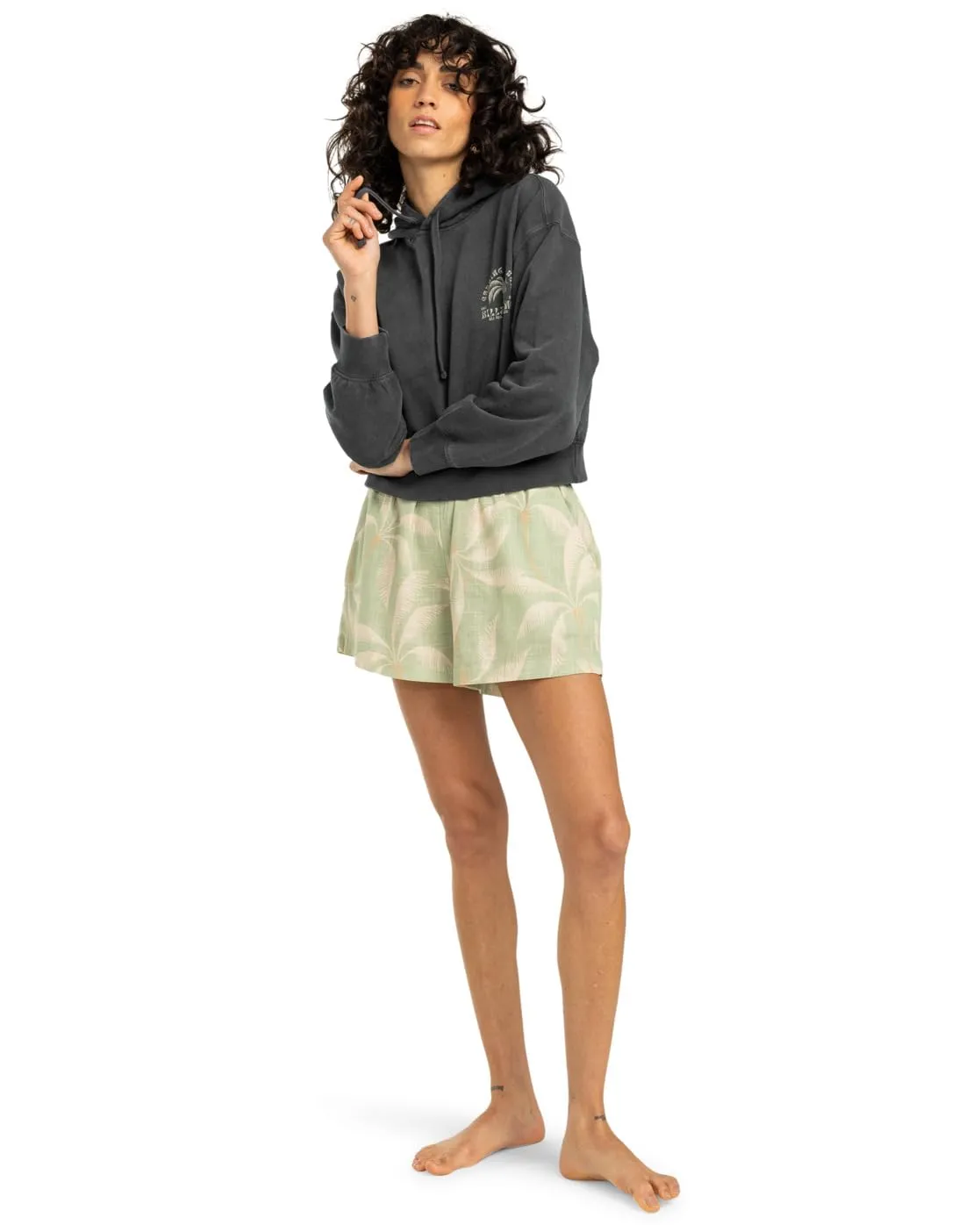 Billabong All Day Sun felpa cappuccio donna cotone