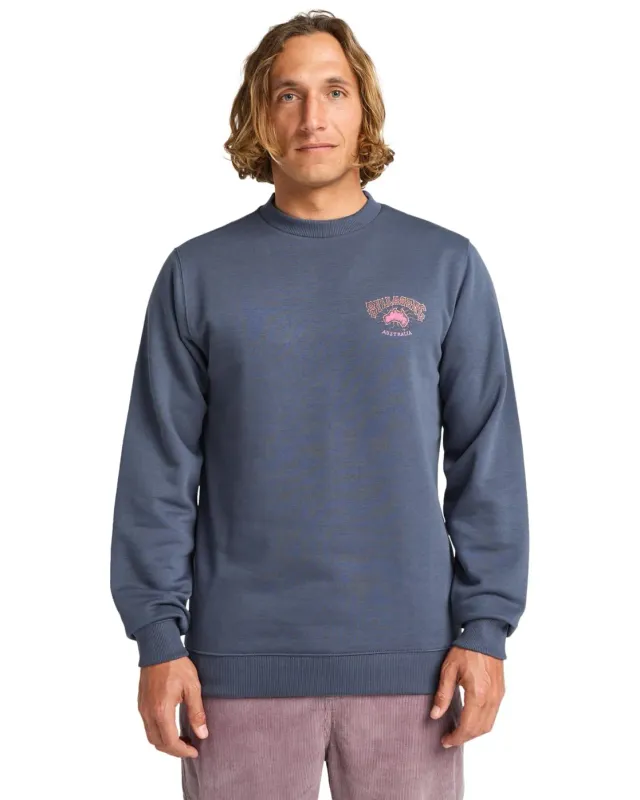 Billabong Foundation CR felpa uomo Blu Ombra S in cotone
